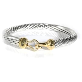 David Yurman-David Yurman Cable Collectibles Bracelet en 18K or jaune/argent sterling 0.09-Autre