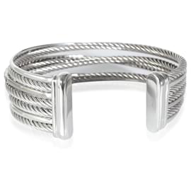 David Yurman-David Yurman Crossover Bracelet in  Sterling Silver 0.65 ctw-Other