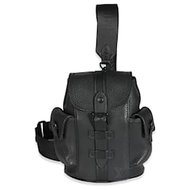 Louis Vuitton-Louis Vuitton Black Taurillon Christopher XS Backpack-Black