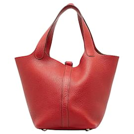 Hermès-Hermès Picotin-Red