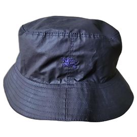 Chapeau Burberry Logo Cavalier Imperméable Noir Noir