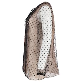 Valentino Garavani-Transparente Bluse von Valentino aus schwarzem Nylon-Schwarz