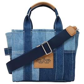 Marc Jacobs-Mini Bolsa Viajante em Algodão Jeans Azul-Azul