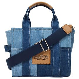 Marc Jacobs Mini borsa da viaggio in cotone denim blu Blu