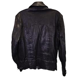 Dolce & Gabbana-Dolce & Gabbana Vintage Zipped Jacket in Black Leather-Black