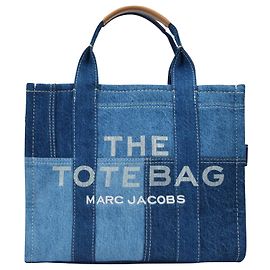 Marc Jacobs Borsa da viaggio media in cotone denim blu Blu