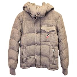 Moncler-Moncler Cezzane Puffer Jacket in Grey Cotton-Grey