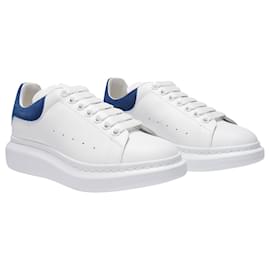 Alexander Mcqueen-Oversized  Sneakers - Alexander Mcqueen - White/Blue Paris - Leather-White