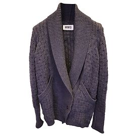 Maison Martin Margiela mm6 Maison Margiela Cardigan in Grey Wool Grey