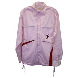 Camicia abbottonata con logo Marni x Zalando Dance Bunny in cotone rosa Rosa