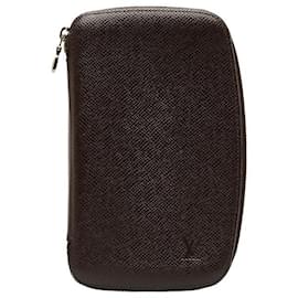 Louis Vuitton-Louis Vuitton Taiga Agenda Geode Leather Long Wallet M30616-Red
