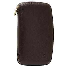 Louis Vuitton-Louis Vuitton Taiga Agenda Geode Leather Long Wallet M30616-Red