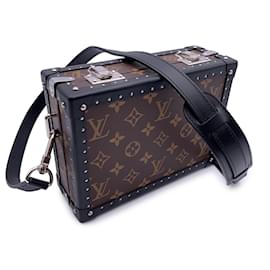 Louis Vuitton-Monogram Maccassar Clutch Box Shoulder Bag M20252-Brown