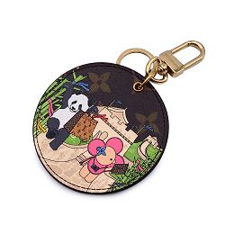 Louis Vuitton Monogram Illustré China Wall Bag Charm Key Ring M00500 Brown