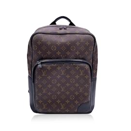 Louis Vuitton-Monogram Macassar Canvas Dean Backpack Bag M45335-Brown