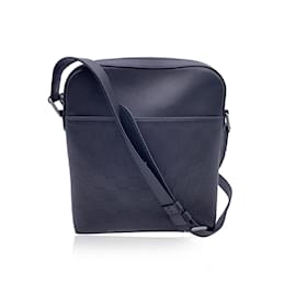 Louis Vuitton-Black Onyx Damier Infini Leather District Pochette Bag-Black