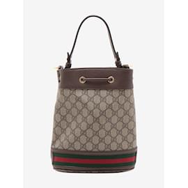 Gucci-Brown GG Ophidia bucket bag-Brown