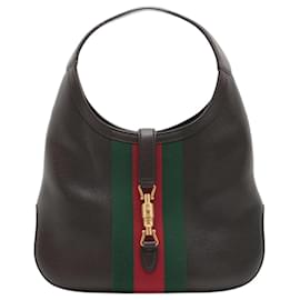 Gucci-Jackie marron 1961 sac porté épaule Ophidia-Marron