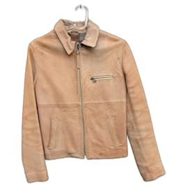 Dolce & Gabbana-Dolkce & Gabbana leather jacket size 38-Light brown