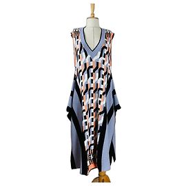 Vestido largo Henrik Vibskov de algodón multicolor Multicolor