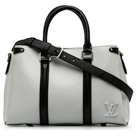 Louis Vuitton-Louis Vuitton White Epi Soufflot BB-White