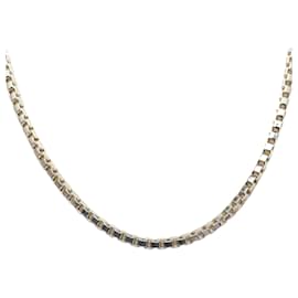 Tiffany & Co-Collar de eslabones de cadena de plata Tiffany-Plata