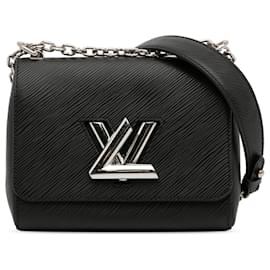 Louis Vuitton-Louis Vuitton Noir Epi Twist PM-Noir