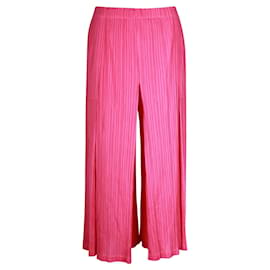 Issey Miyake-IKKO TANAKA Pantalon ample plissé rose bonbon-Rose