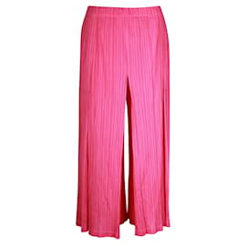 Issey Miyake-IKKO TANAKA Pantalon ample plissé rose bonbon-Rose