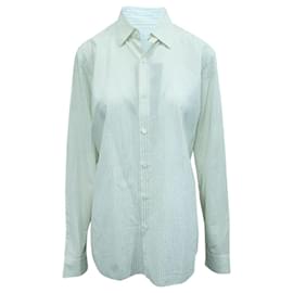 Prada-Chemise Rayée Ivoire-Blanc,Écru