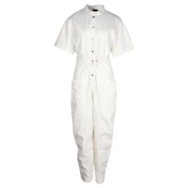 Isabel Marant-Ivory Utility Etundra Jumpsuit -White,Cream