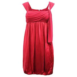 Autre Marque-Dark Red Mini Dress-Red