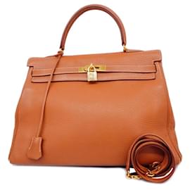 Hermès-hermes kelly 35-Brown