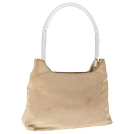 Prada-PRADA Sac Bandoulière Nylon Beige Auth 65552-Beige