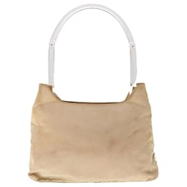 Prada-PRADA Sac Bandoulière Nylon Beige Auth 65552-Beige