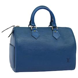 Louis Vuitton-Louis Vuitton Epi Speedy 25 Sac à main Toledo Bleu M43015 LV Auth ep3167-Autre