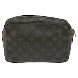 Louis Vuitton-Louis Vuitton Monogram Compiegne 23 Bolsa de Embreagem M51847 Autenticação de LV 65189-Monograma