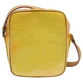 Louis Vuitton-LOUIS VUITTON Monogram Vernis Wooster Shoulder Bag Yellow M91075 LV Auth fm3163-Yellow