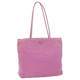 Prada-PRADA Tote Bag Nylon Pink Auth 65085-Pink