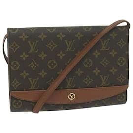 Louis Vuitton-LOUIS VUITTON Monograma de Bordéus 27 Bolsa de ombro M51797 LV Auth ep2985-Monograma