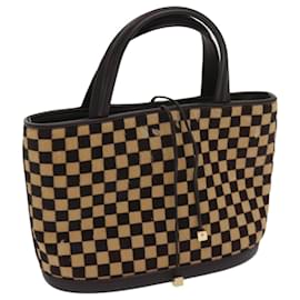 Louis Vuitton-LOUIS VUITTON Damie Sovage Impala Hand Bag Brown M92133 LV Auth ep3083-Brown