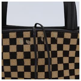 Louis Vuitton-LOUIS VUITTON Damie Sovage Impala Hand Bag Brown M92133 LV Auth ep3083-Brown