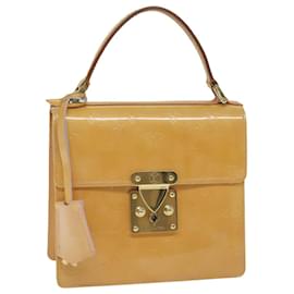 Louis Vuitton-LOUIS VUITTON Vernis Spring Street Hand Bag Marshmallow Pink M91033 auth 64914-Other
