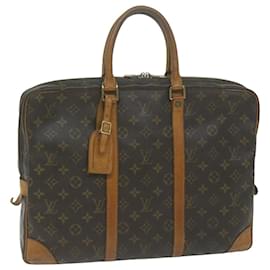 Louis Vuitton-LOUIS VUITTON Monograma Porte Documentos Voyage Business Bag M53361 Autenticação de LV 65476-Monograma
