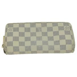 Louis Vuitton-LOUIS VUITTON Damier Azur Zippy Wallet Wallet 3Set LV Auth fm3185-Other