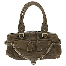Chloé-Chloe Paddington Shoulder Bag Leather Brown Auth bs11723-Brown