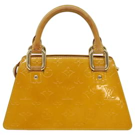 Louis Vuitton-LOUIS VUITTON Monogram Vernis Mini Forsythe Hand Bag Jaune M91114 LV Auth th4511-Other