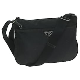 Prada-PRADA Shoulder Bag Nylon Black Auth ep3155-Black