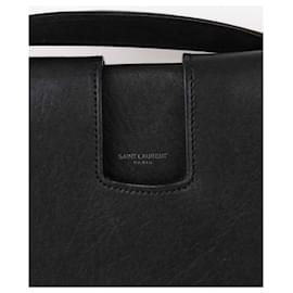 Saint Laurent-Leather Handbag-Black