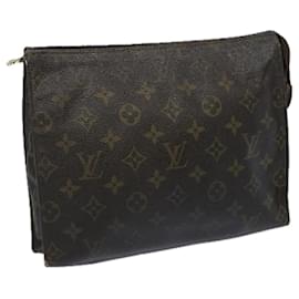 Louis Vuitton-Toilette Poche Louis Vuitton Monogram 26 Bolsa M47542 LV Auth 64936-Monograma